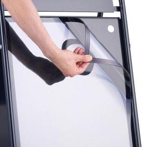 Produktbild für Kundenstopper Sprintis Steel-Stop, DIN A2
