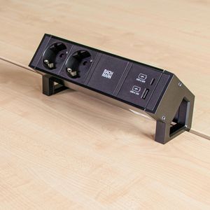 Produktbild für Tischsteckdose Bachmann Desk 2, mit 0,2m Kabel