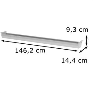 Produktbild für Kabelwanne Hammerbacher KC18/S, silber