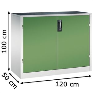 Produktbild für Werkzeugschrank CP-Möbel 8831-5035, aus Metall, grau / grün