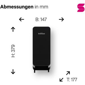 Produktbild für Toilettenpapierspender Satino Hyginity, 333423, JT3