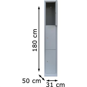 Produktbild für Schließfachschrank ClassiX X-520310, lichtgrau