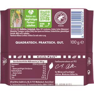 Produktbild für Tafelschokolade Ritter-Sport Halbbitter