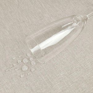 Produktbild für Tischdecke Delindo Wien, beige sandgrau, 140 x 220 cm