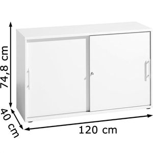 Produktbild für Schiebetürenschrank Hammerbacher H-Serie, Holz