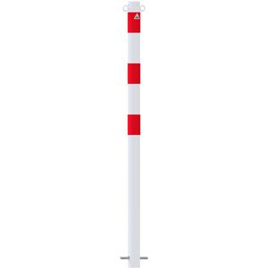 Produktbild für Absperrpfosten Schake 460B/2, 2 Ösen, rot/weiß, aus Metall