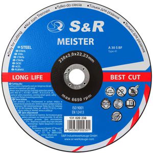 Produktbild für Trennscheibe S&amp;R 131020230, Bohrungs-Ø 22,23 mm