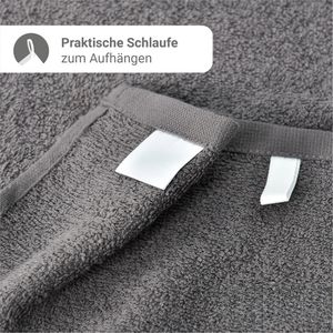 Produktbild für Handtuch NatureMark Frottier Set, anthrazit