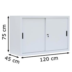 Produktbild für Schiebetürenschrank Lüllmann 550120, Metall