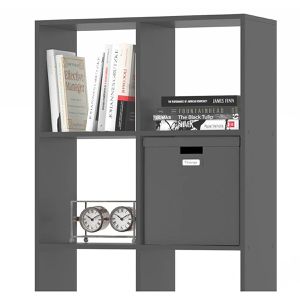 Produktbild für Bücherregal Vicco Scutum, grau