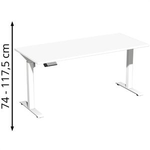 Schreibtisch Geramöbel Elevate Home, weiß / weiß
