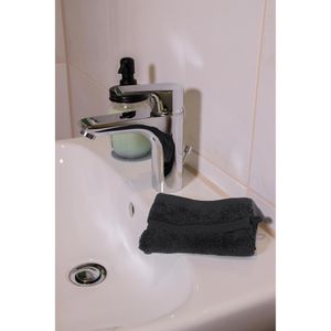 Produktbild für Waschlappen Julie-Julsen schwarz, 15 x 21 cm