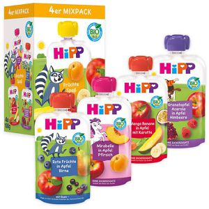 Fruchtpüree HiPP Früchtespaß Mixpack,100% Frucht, BIO