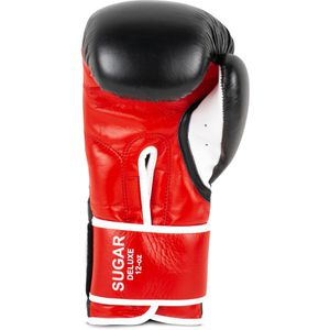 Produktbild für Boxhandschuhe BENLEE Sugar Deluxe, schwarz/rot, für Erwachsene