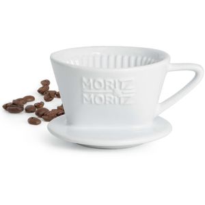 MoritzundMoritz Kaffeefilter 88, Größe 1, Porzellan, weiß, Handfilter