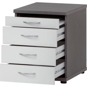 Produktbild für Standcontainer Möbelpartner Serie 4000, weiß/grau