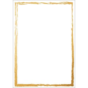 Produktbild für Briefpapier Sigel DP614, Golden frame, A4