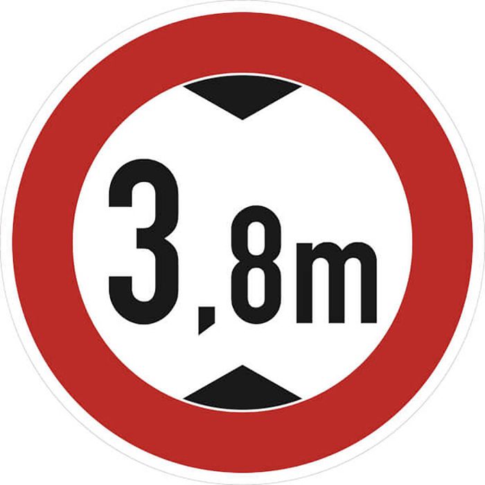 Vsafety Schild „Eingeschränkter Zugang“ – Selbstklebend, 300 X 100 Mm, Schwarz/rot, EN ISO 7010 Konform