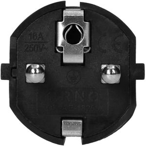 Produktbild für Schutzkontaktstecker Orno AE-13259, 16 A / 230 V, schwarz