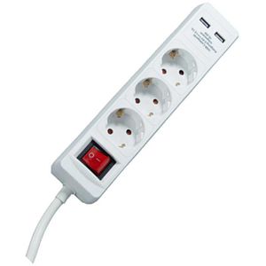 Produktbild für Steckdosenleiste HEDI SLW314S, mit 1,4m Kabel