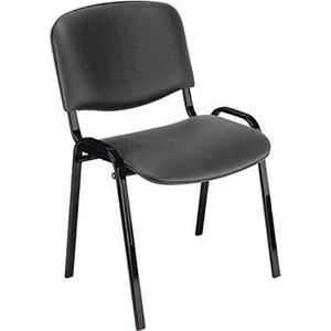 Produktbild für Besucherstuhl Nowy-Styl Iso black, stapelbar