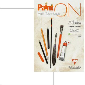 Produktbild für Zeichenblock Clairefontaine PaintON 96537C, A4