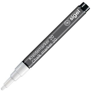 Produktbild für Kreidestifte Sigel Chalk Marker 20, BA178, weiß