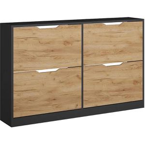 Produktbild für Schuhschrank Vicco Luca, anthrazit / eiche