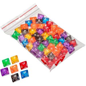 Produktbild für Würfel Philos 7530, transparent, bunt