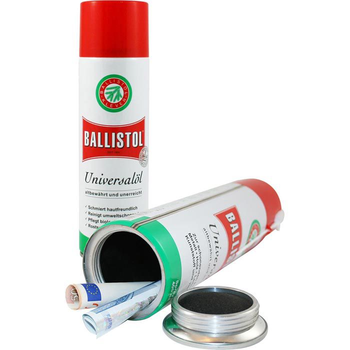 HMF Geldversteck Ballistol Öl, Universalöl 1722003, Dosensafe, für Reise  und zu Hause, 23,7 x 6,3 cm – Böttcher AG