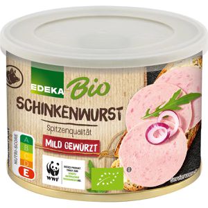 Wurstkonserve Edeka Schinkenwurst, Bio
