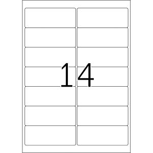 Produktbild für Universaletiketten TopStick labels, 8757, weiß