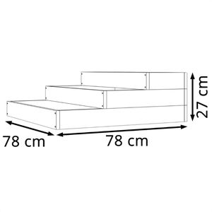 Produktbild für Hochbeet vidaXL 823907, aus Kiefernholz