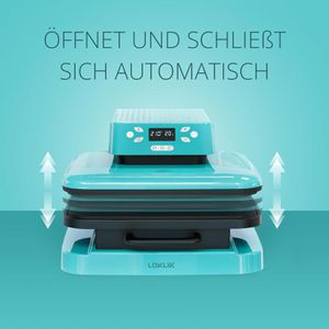 Produktbild für Transferpresse LOKLiK Auto Heat Press, blau