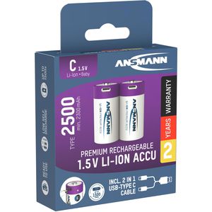 Produktbild für Akku Ansmann 1313-0004, 1,5 V, 2300 mAh