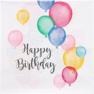 Produktbild für Servietten Amscan 9903711, Pastell Happy Birthday