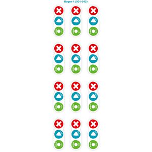 Produktbild für Aufnahmesticker BOOKii 290224, Paket 1 - Nummer 001-120