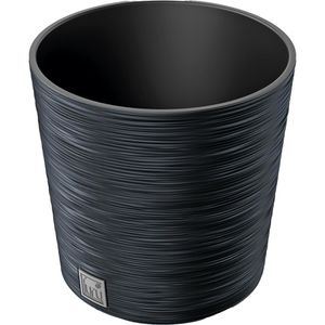 Produktbild für Übertopf Prosperplast Furu Round, anthrazit, Ø 25 x 25 cm