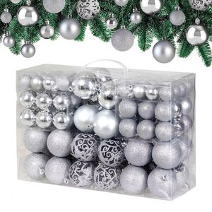 Weihnachtskugeln Deuba 102112, silber