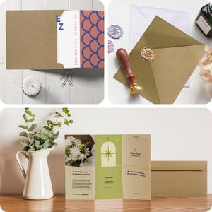 Produktbild für Briefumschläge Netuno braun, DIN lang