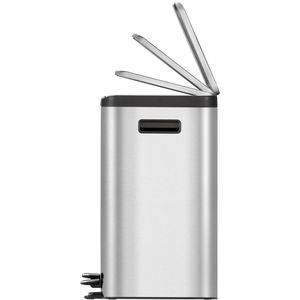 Produktbild für Mülleimer EKO EcoCasa, VB 912836, matt silber
