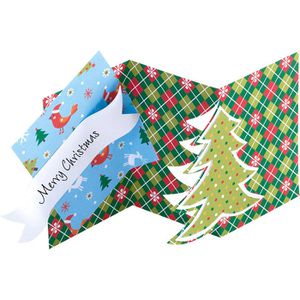 Produktbild für Motivpapier Folia 47249 Weihnachten III, 24 x 34 cm
