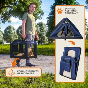 Produktbild für Tiertransportbox CADOCA Gr. XL, aus Stoff