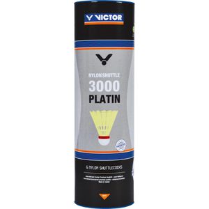 Produktbild für Badminton-Bälle VICTOR Nylon Shuttle 3000 Platin