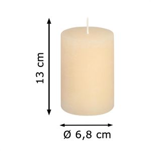 Produktbild für Kerzen Gala Rustic, Stumpenkerzen