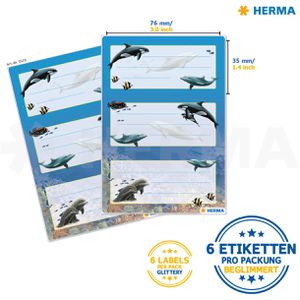 Produktbild für Buchetiketten Herma 5579 Vario, Delfine