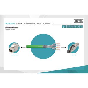 Produktbild für Netzwerkkabel Digitus DK-1843-VH-5, grün
