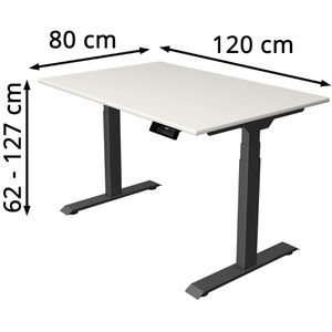 Produktbild für Schreibtisch Kerkmann Move 1 stable, weiß / anthrazit