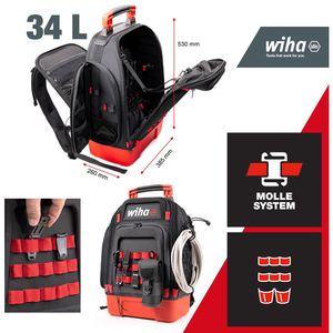 Produktbild für Werkzeugrucksack Wiha mechanic, 45529