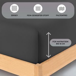 Produktbild für Spannbettlaken Buymax Jersey, 70 x 140 cm